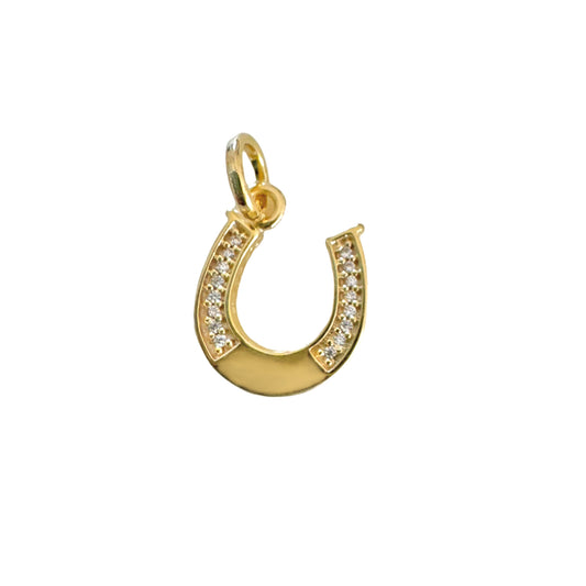 18K gold-filled Fortune Horseshoe Charm
