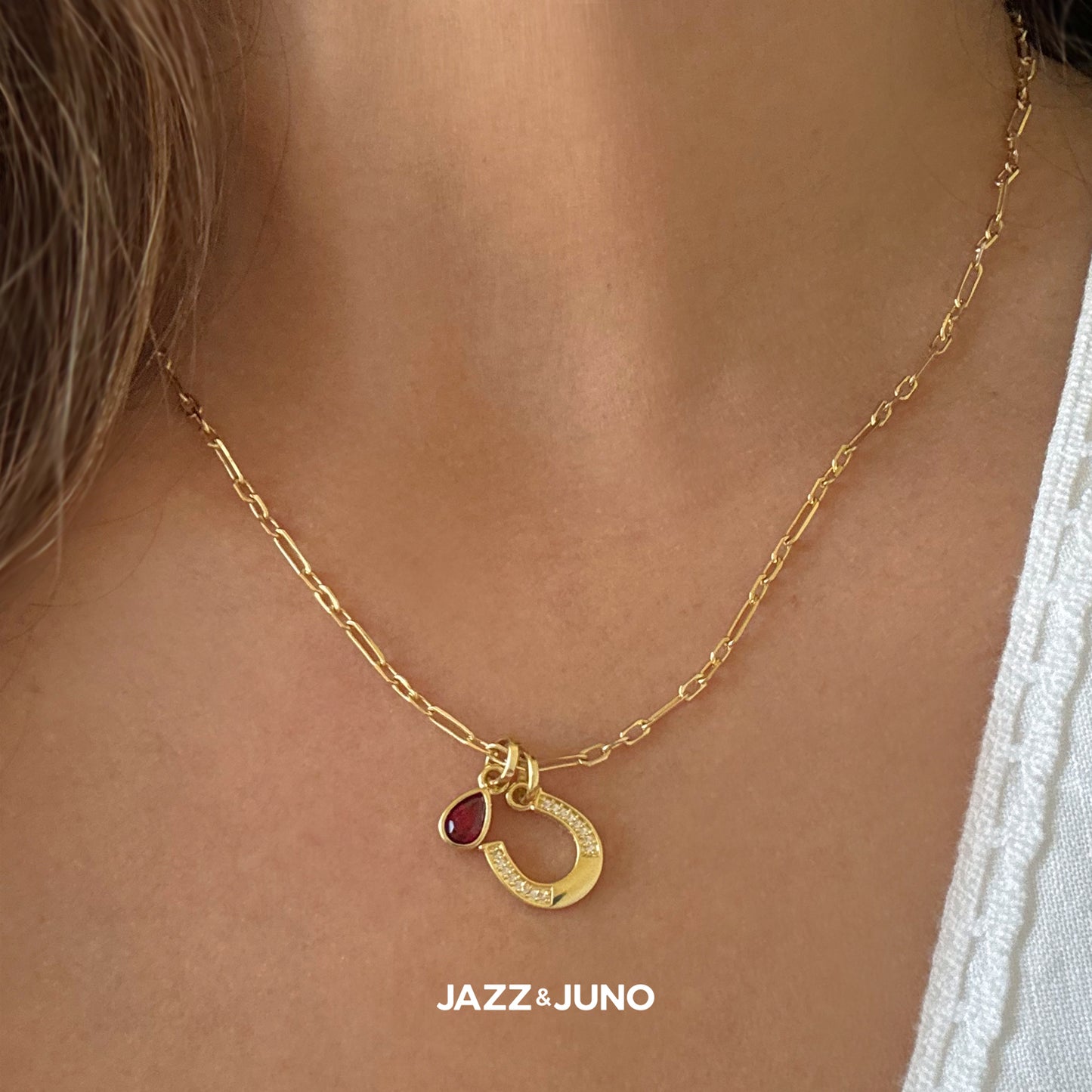 18K gold-filled Lucky Drop Necklace