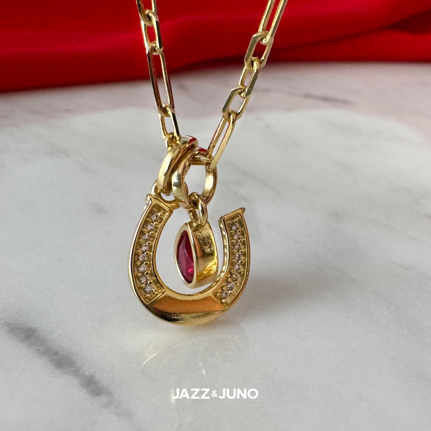 18K gold-filled Lucky Drop Necklace