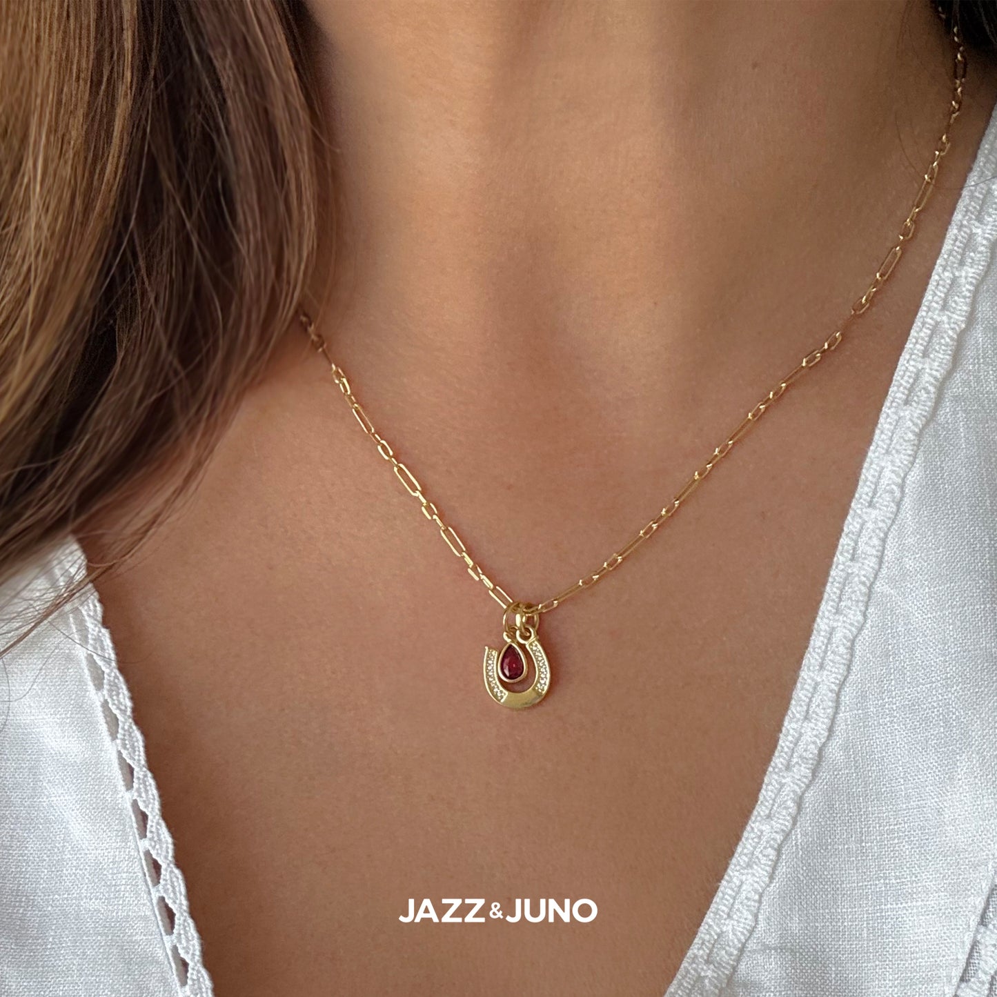 18K gold-filled Lucky Drop Necklace