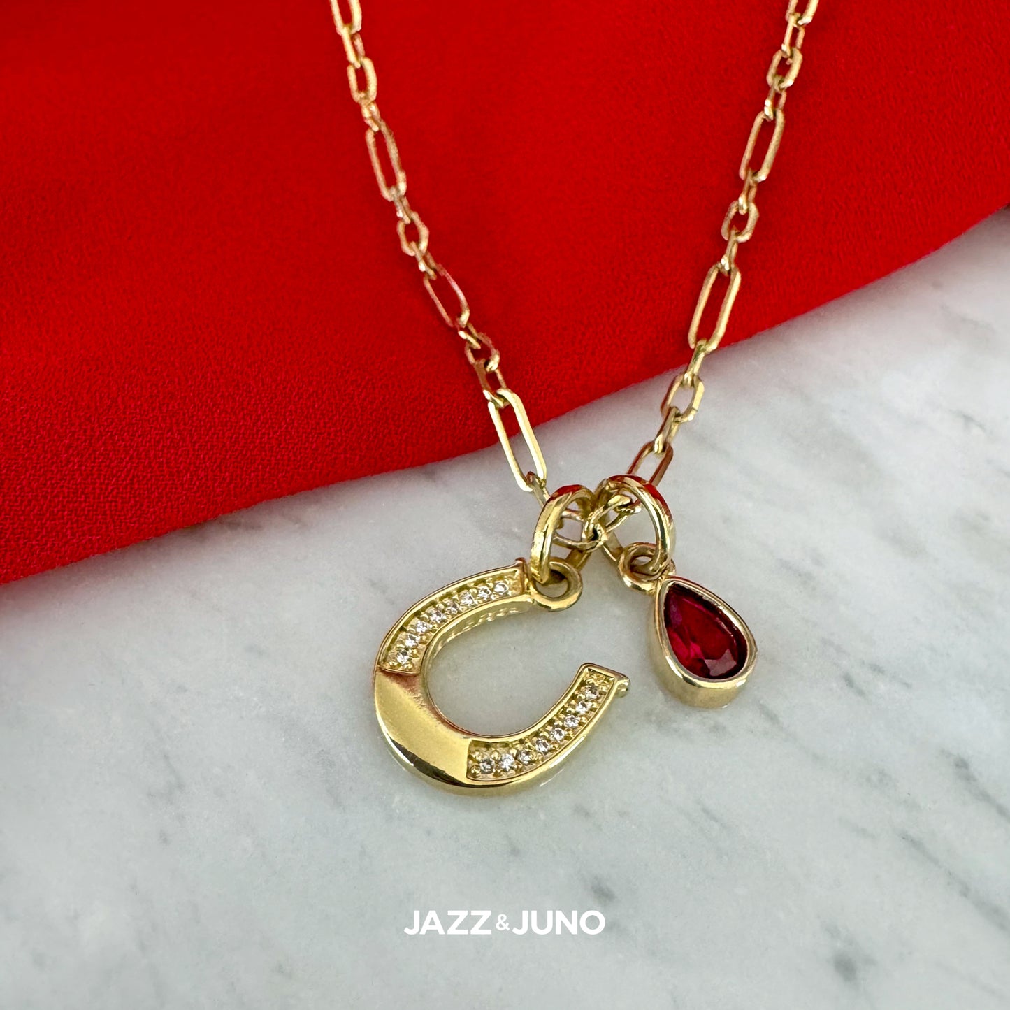 18K gold-filled Lucky Drop Necklace