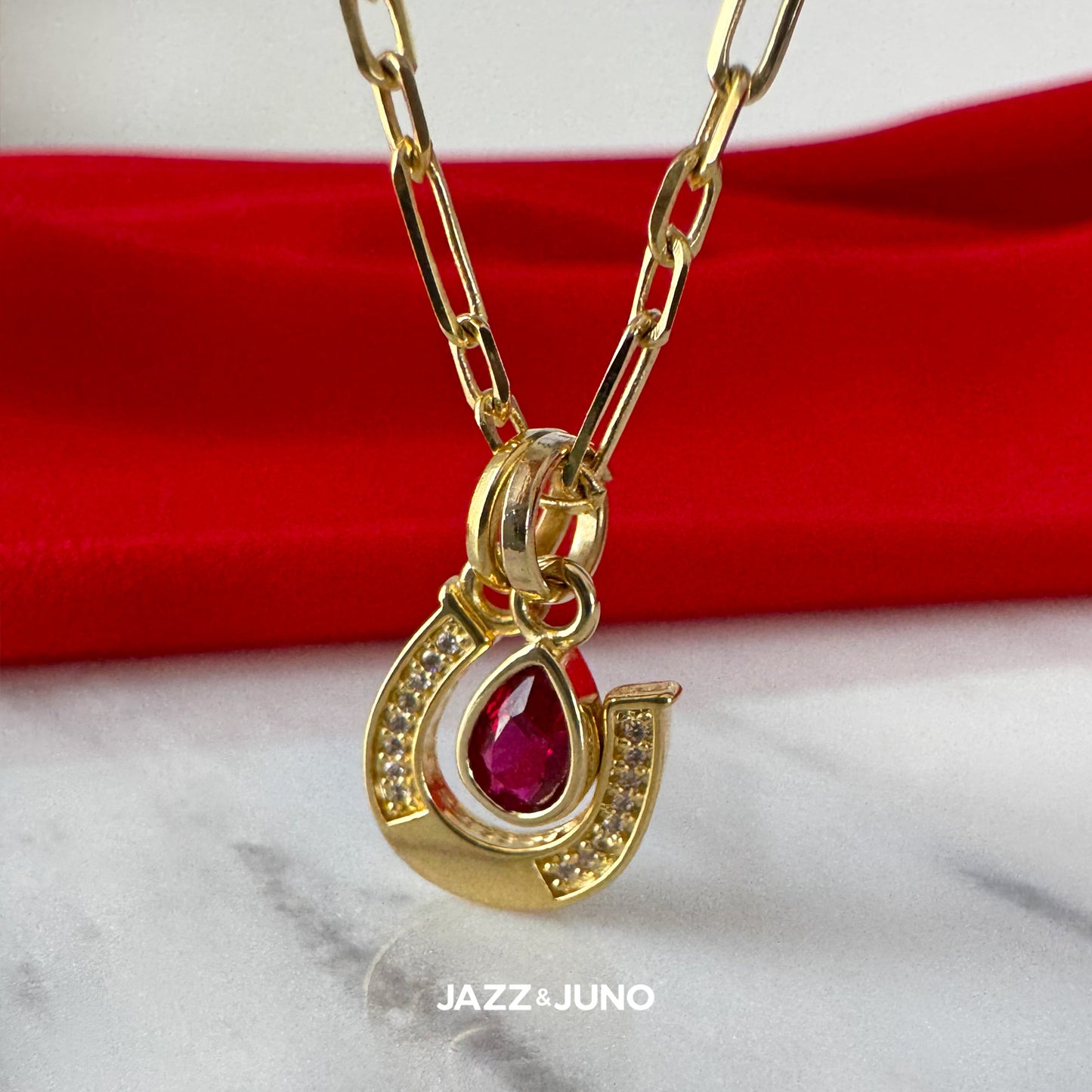 18K gold-filled Lucky Drop Necklace