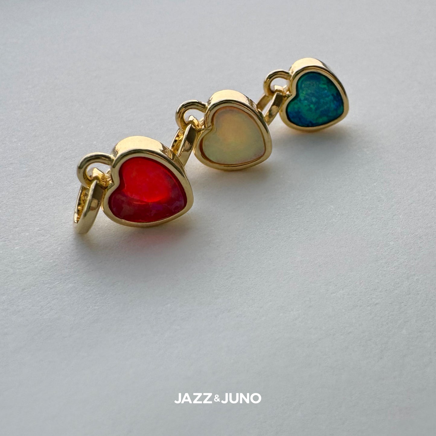18K gold-filled Little Opal Charm