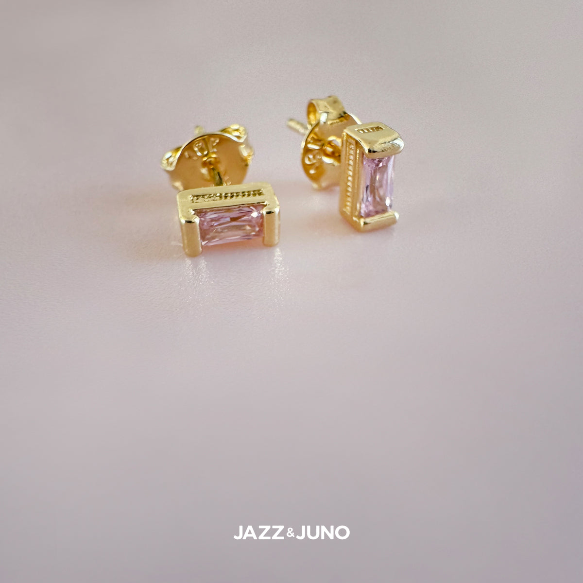 18K gold-filled Allure Baguette Earrings