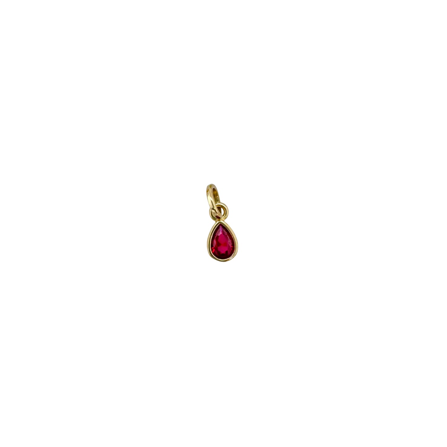 18K gold-filled Sweet Teardrop Birthstone Charms