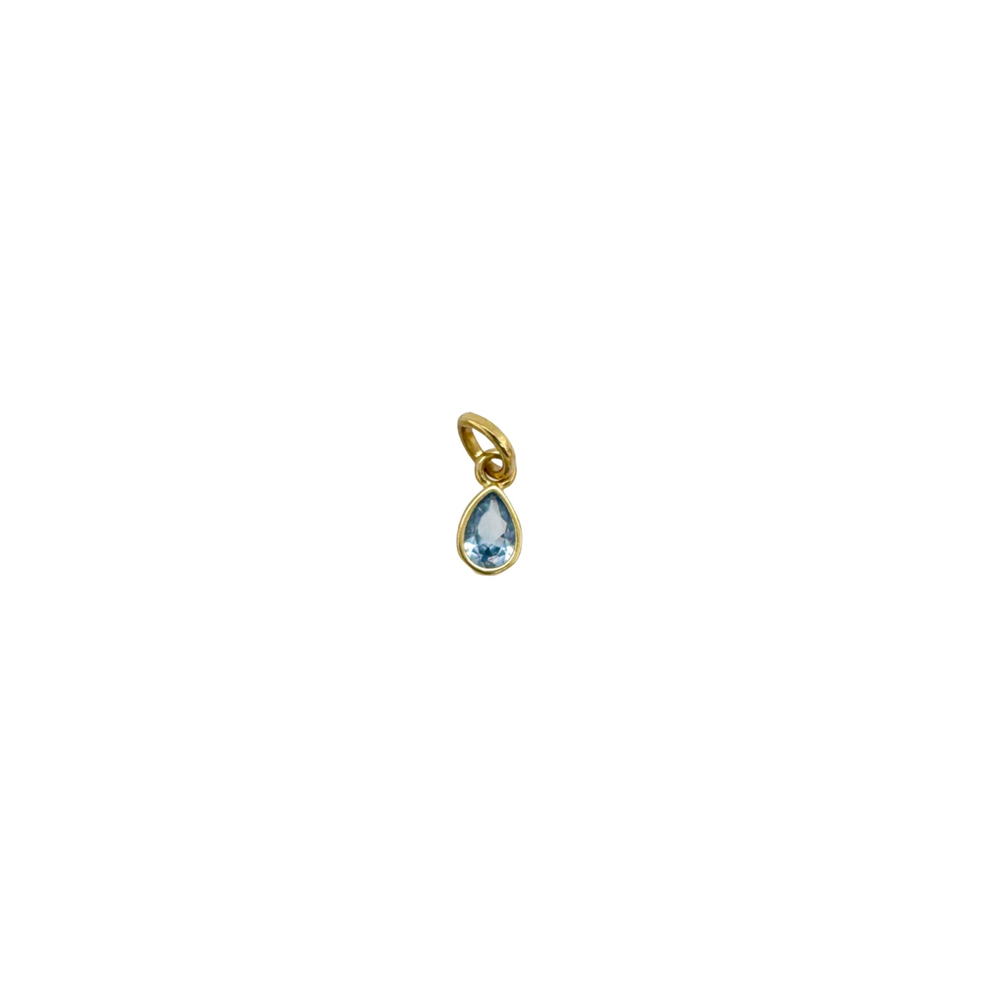 18K gold-filled Sweet Teardrop Birthstone Charms