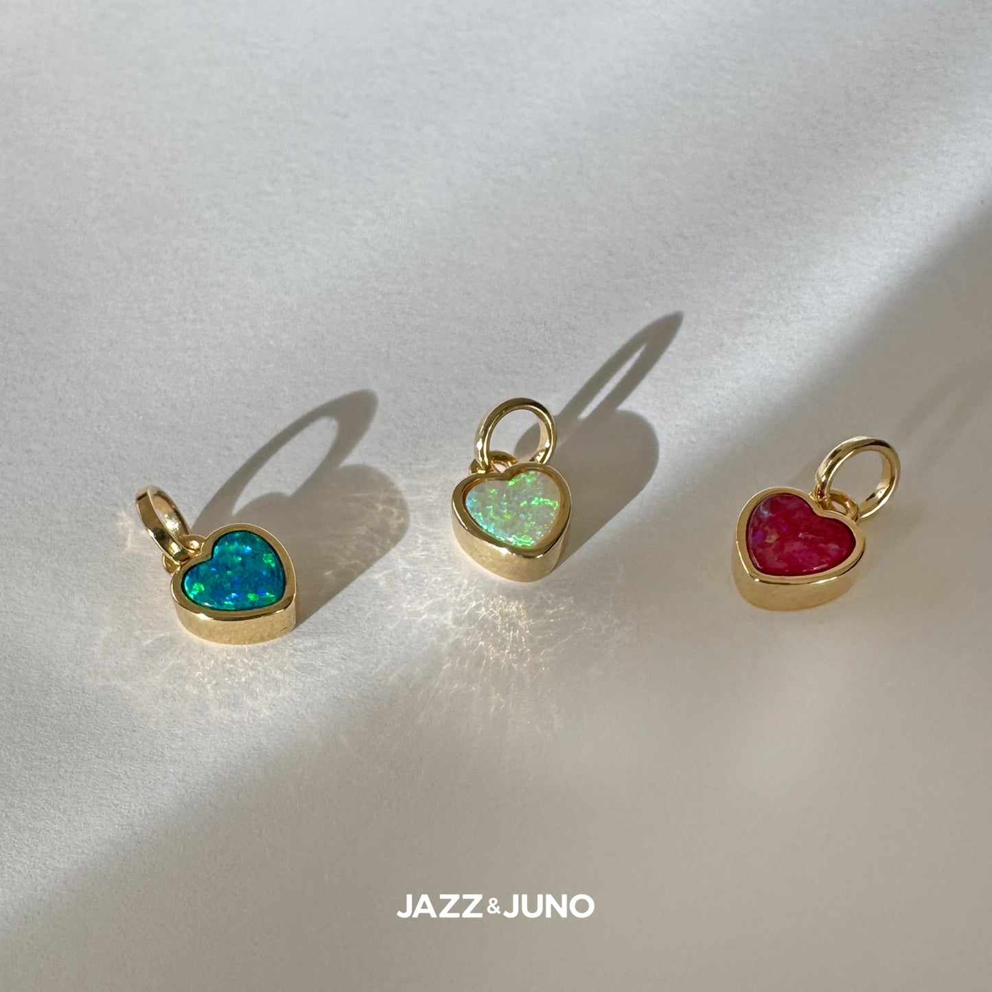 18K gold-filled Little Opal Charm