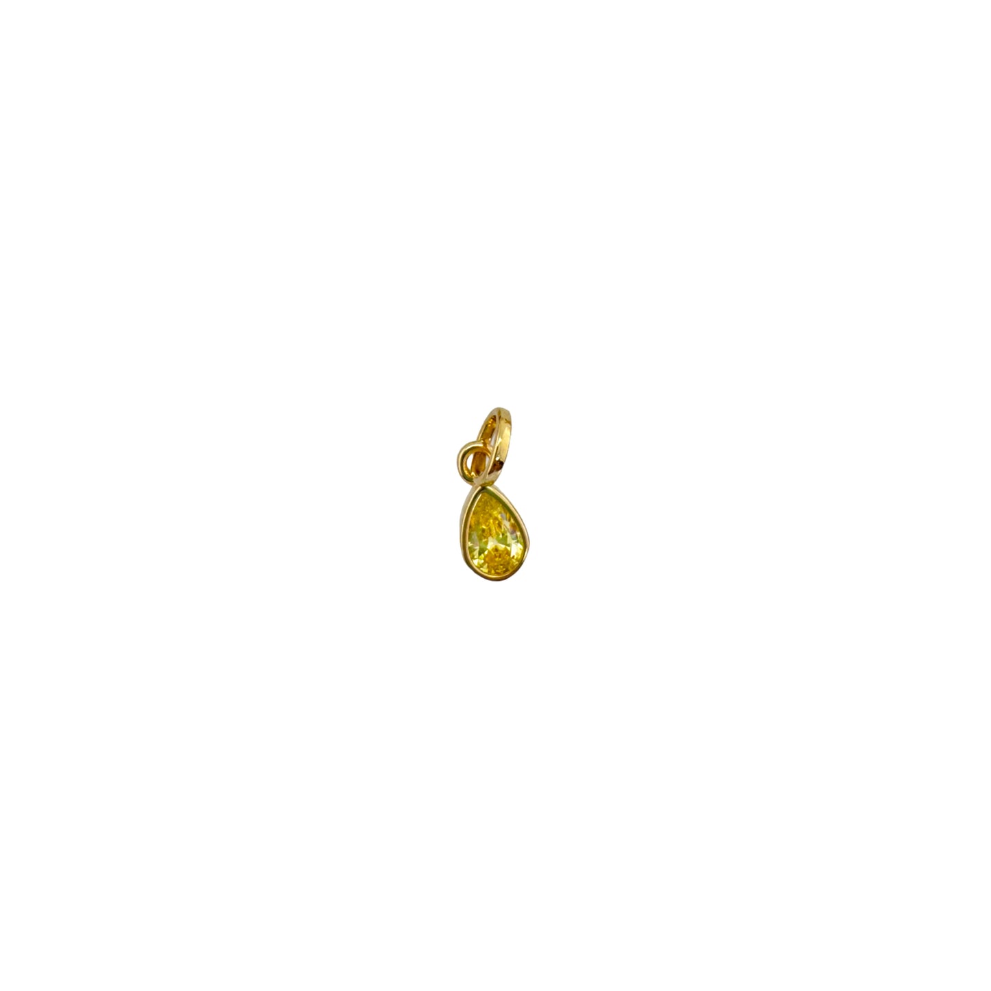 18K gold-filled Sweet Teardrop Birthstone Charms