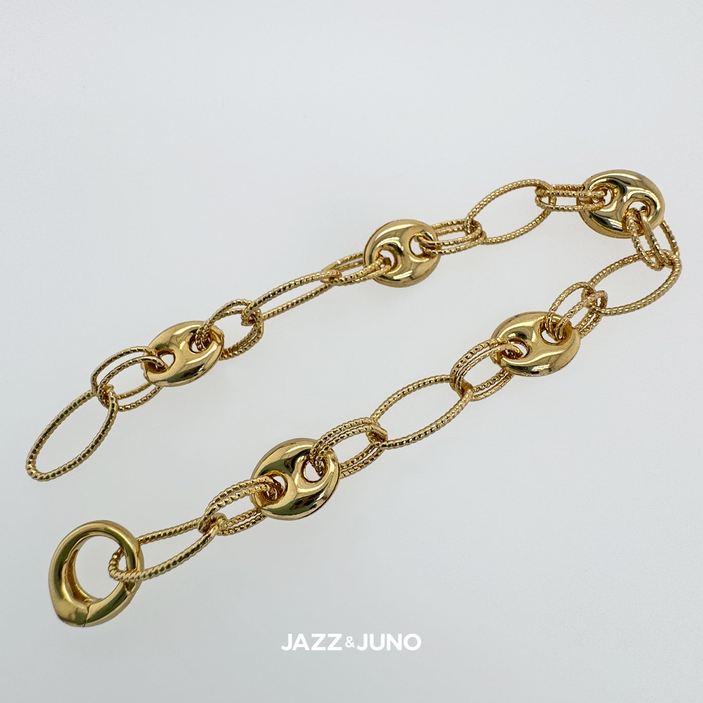 18K gold-filled Puffy Mariner Bracelet