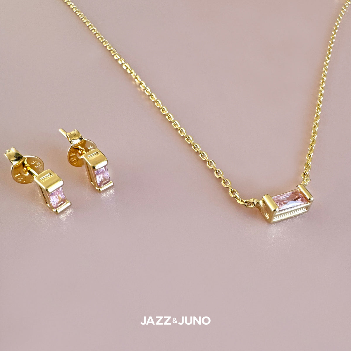 18K gold-filled Allure Baguette Earrings