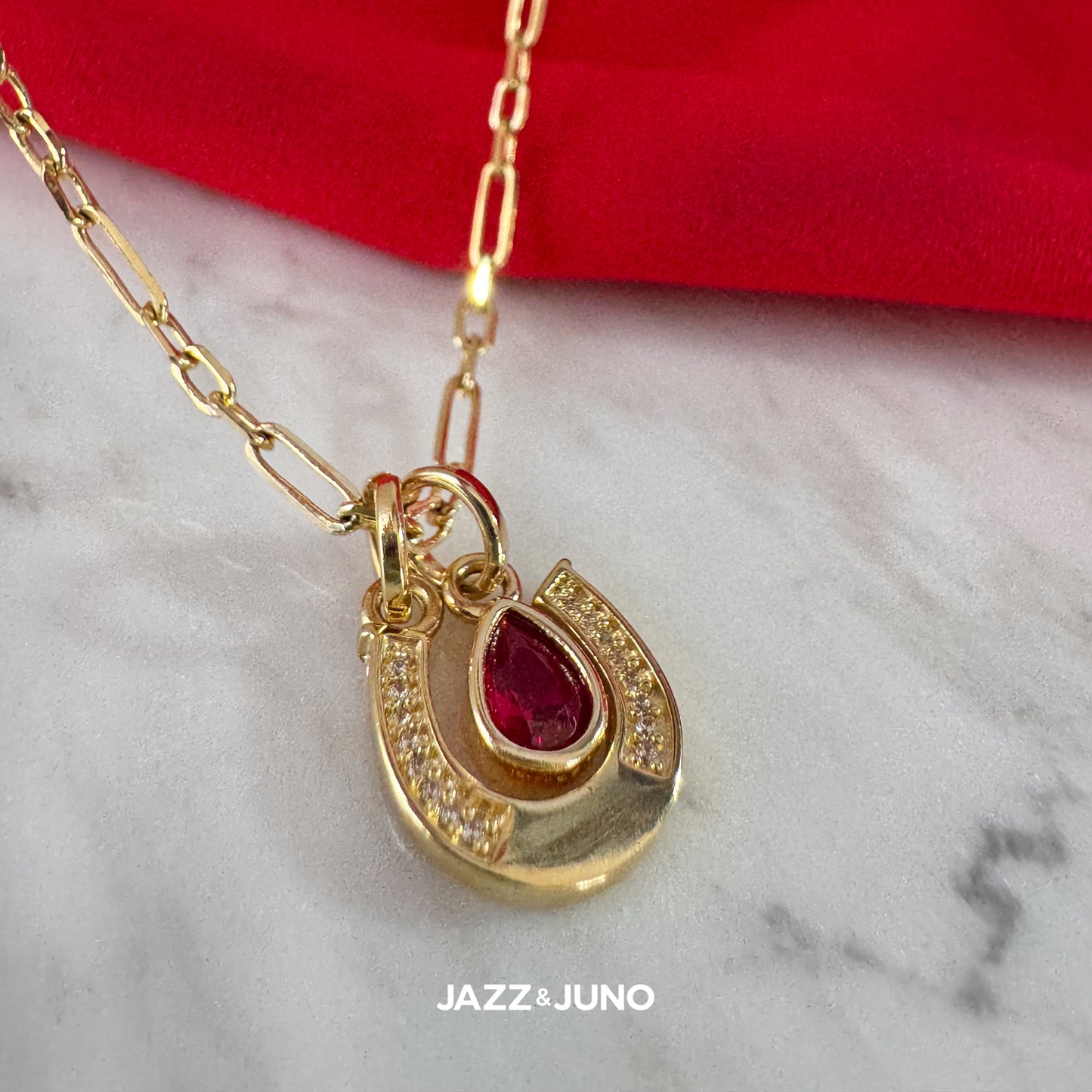 18K gold-filled Lucky Drop Necklace