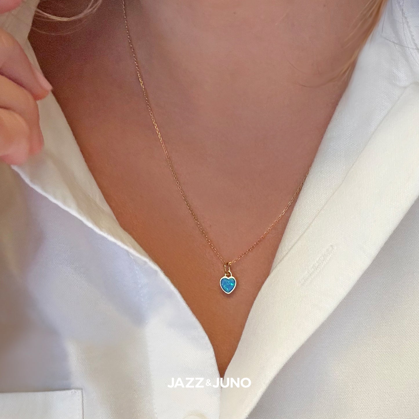 18K gold-filled Little Opal Charm